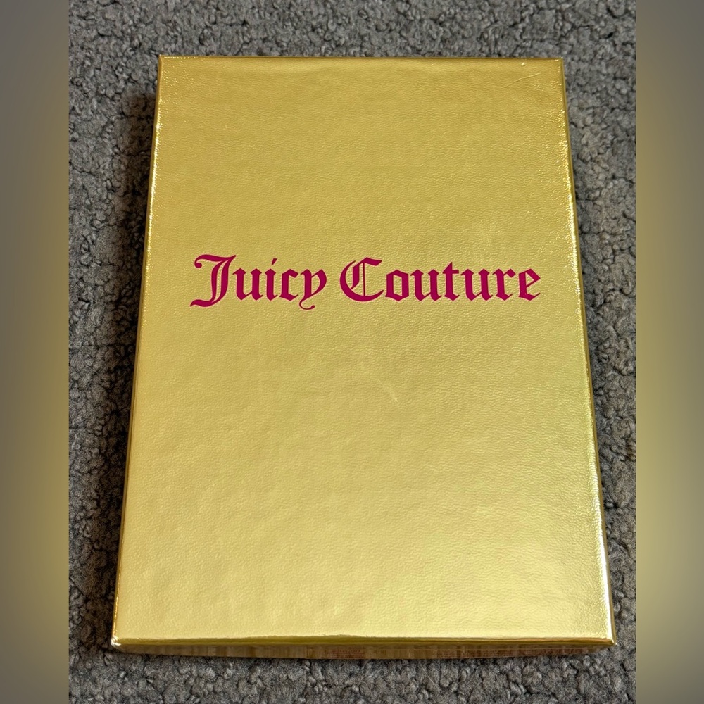 Juicy Couture Gold Pink Travel Perfume Box Only 6” x 8.25” x 1”